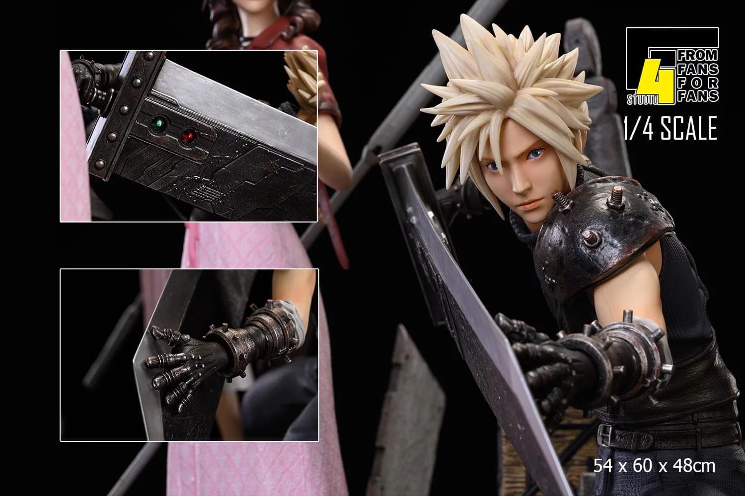 Final Fantasy 7 Remake Cloud, Aerith, Tifa Diorama GK Resin Statue