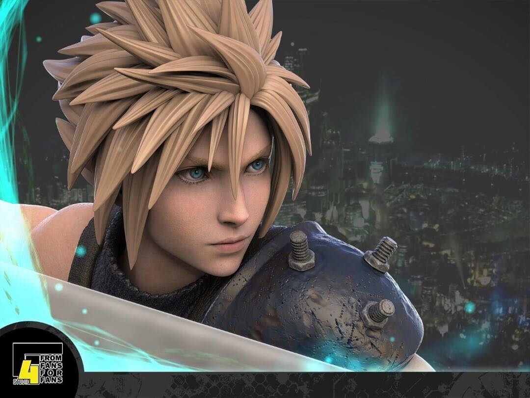 Final Fantasy 7 Remake Cloud, Aerith, Tifa Diorama GK Resin Statue