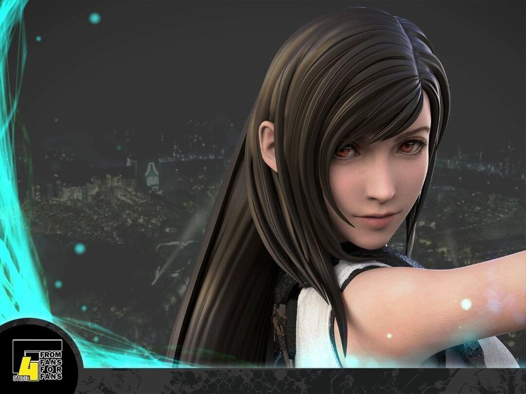 Final Fantasy 7 Remake Cloud, Aerith, Tifa Diorama GK Resin Statue