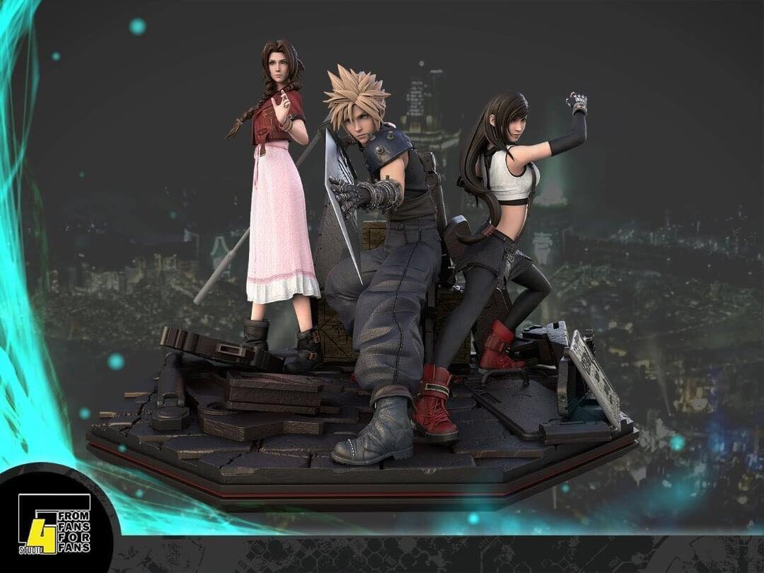 Final Fantasy 7 Remake Cloud, Aerith, Tifa Diorama GK Resin Statue