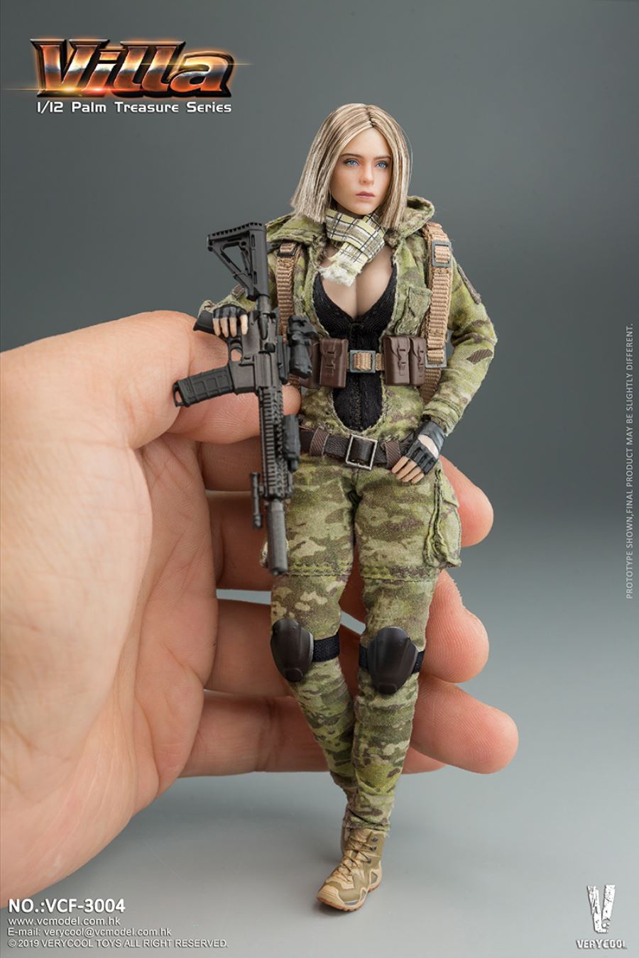 Palm Treasure Series 1/12 MC Camouflage Women Soldier - Villa