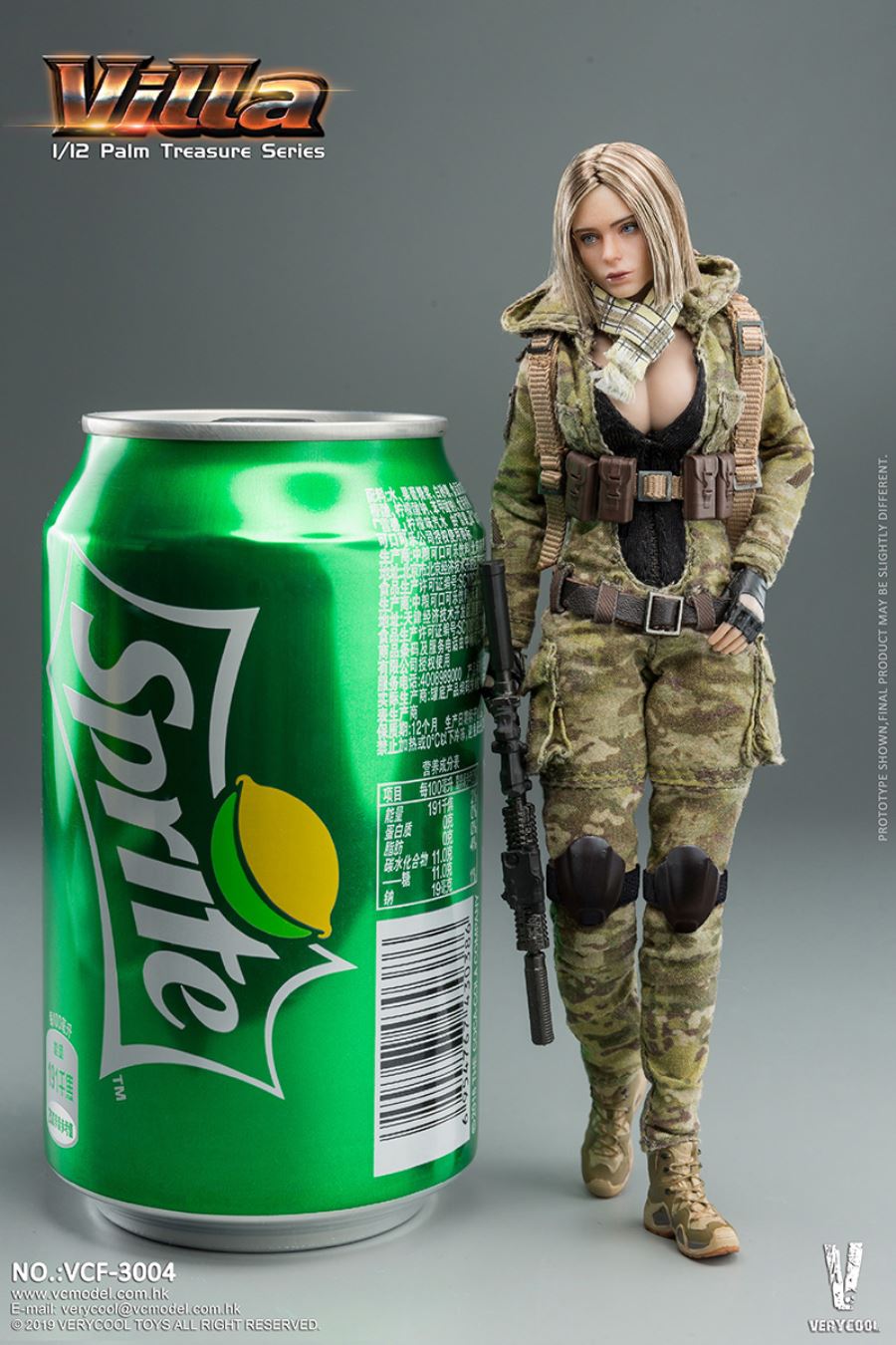 Palm Treasure Series 1/12 MC Camouflage Women Soldier - Villa