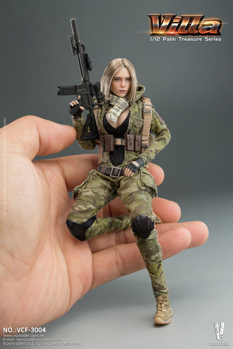 Palm Treasure Series 1/12 MC Camouflage Women Soldier - Villa