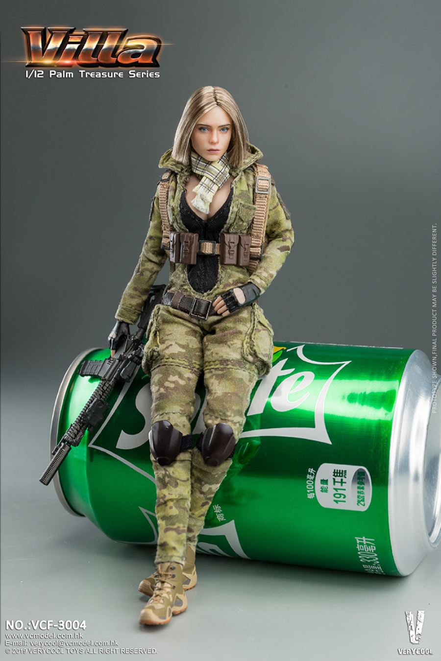 Palm Treasure Series 1/12 MC Camouflage Women Soldier - Villa