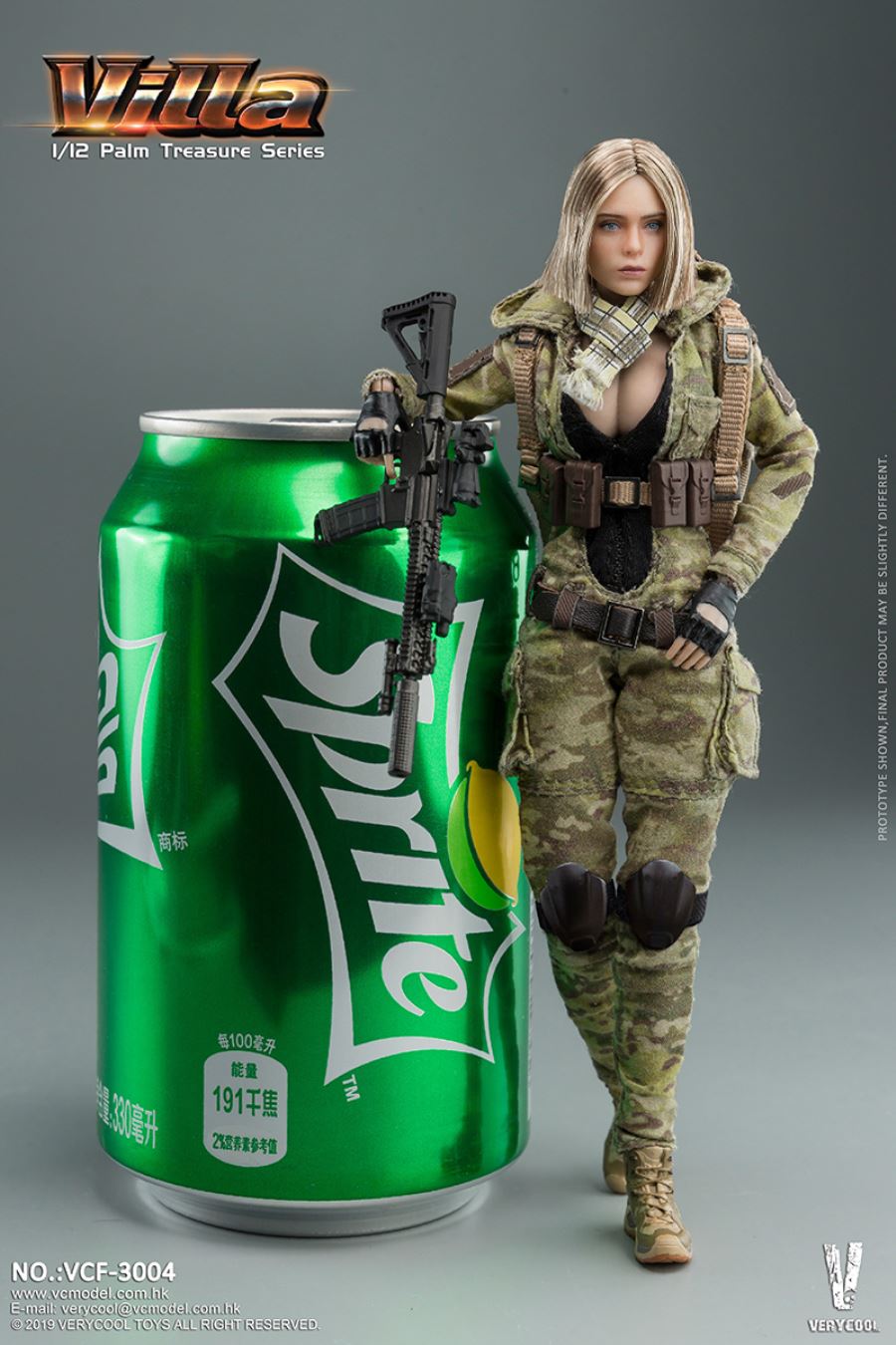 Palm Treasure Series 1/12 MC Camouflage Women Soldier - Villa