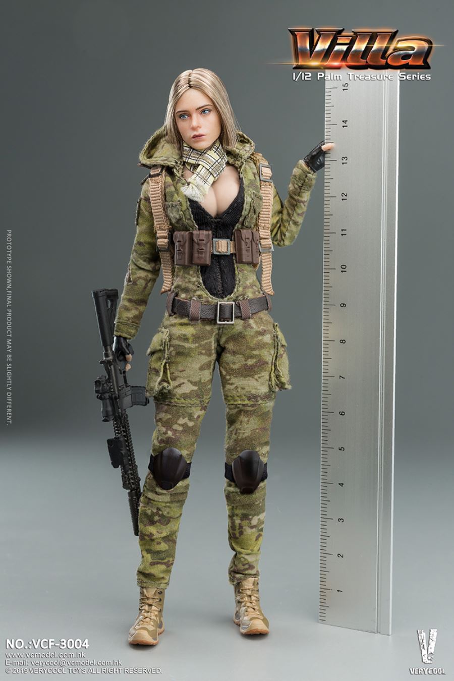 Palm Treasure Series 1/12 MC Camouflage Women Soldier - Villa
