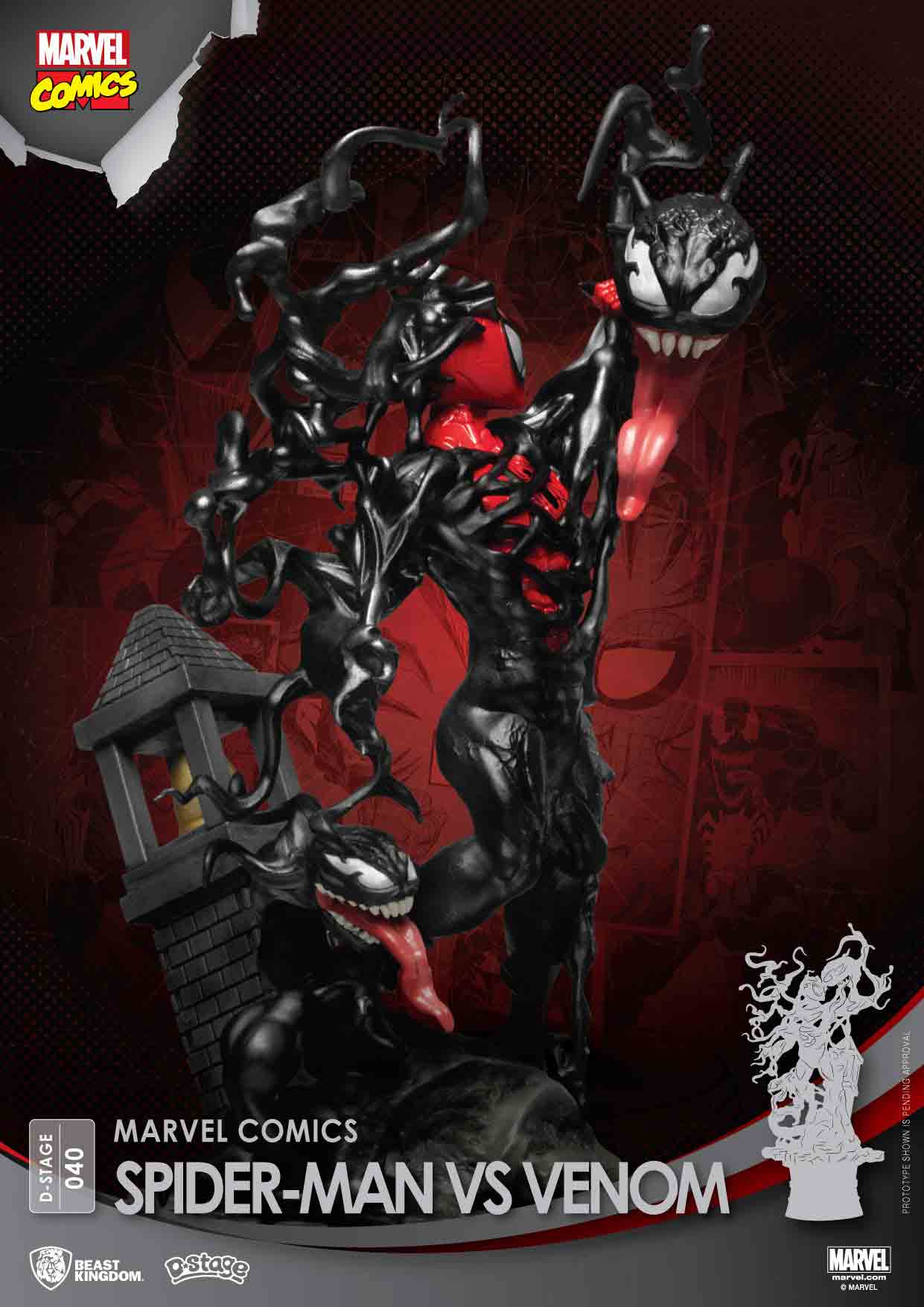 Marvel Comics Spider Man vs Venom - DS-040 (D-Stage 040)