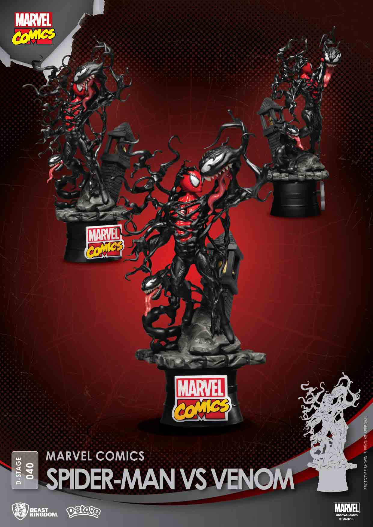 Marvel Comics Spider Man vs Venom - DS-040 (D-Stage 040)