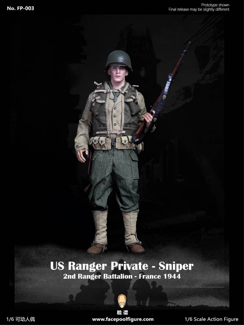 1/6 World War II US Army Ranger Sniper-French 1944