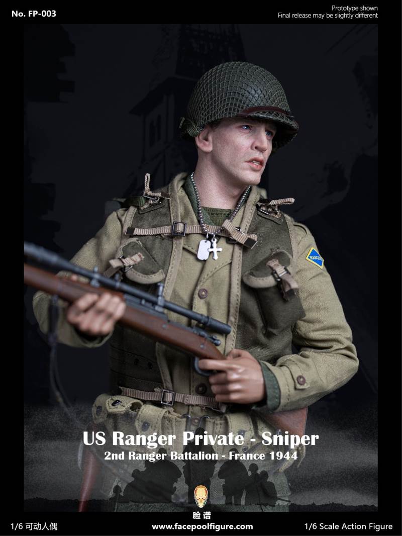 1/6 World War II US Army Ranger Sniper-French 1944