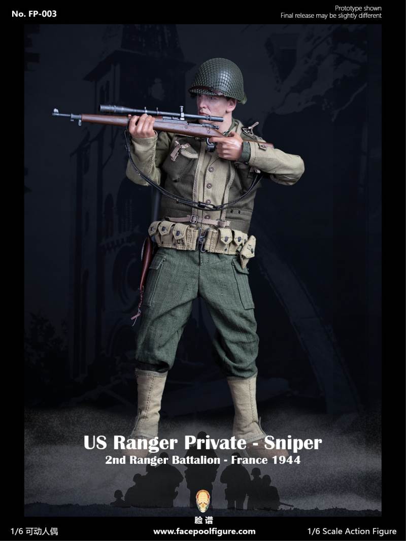 1/6 World War II US Army Ranger Sniper-French 1944