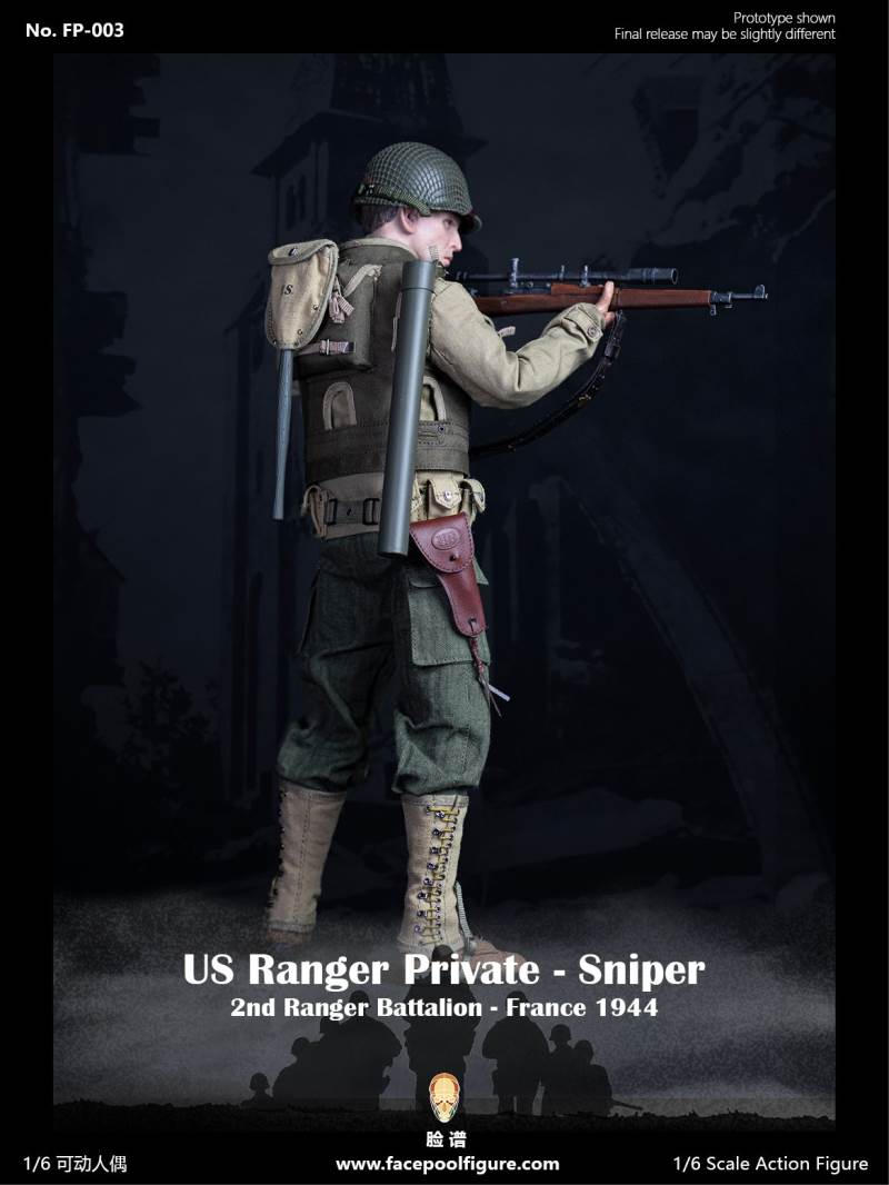 1/6 World War II US Army Ranger Sniper-French 1944