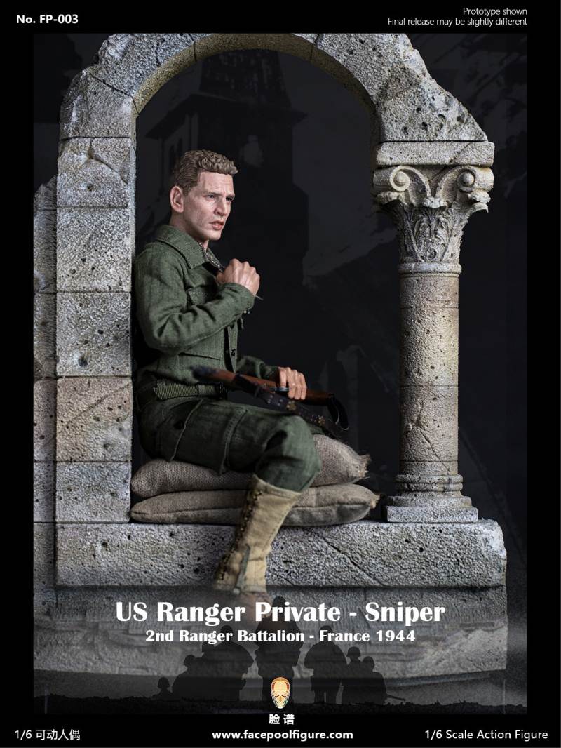 1/6 World War II US Army Ranger Sniper-French 1944