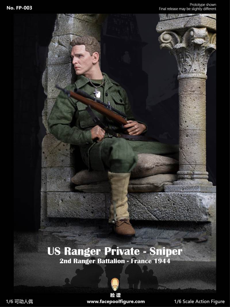 1/6 World War II US Army Ranger Sniper-French 1944
