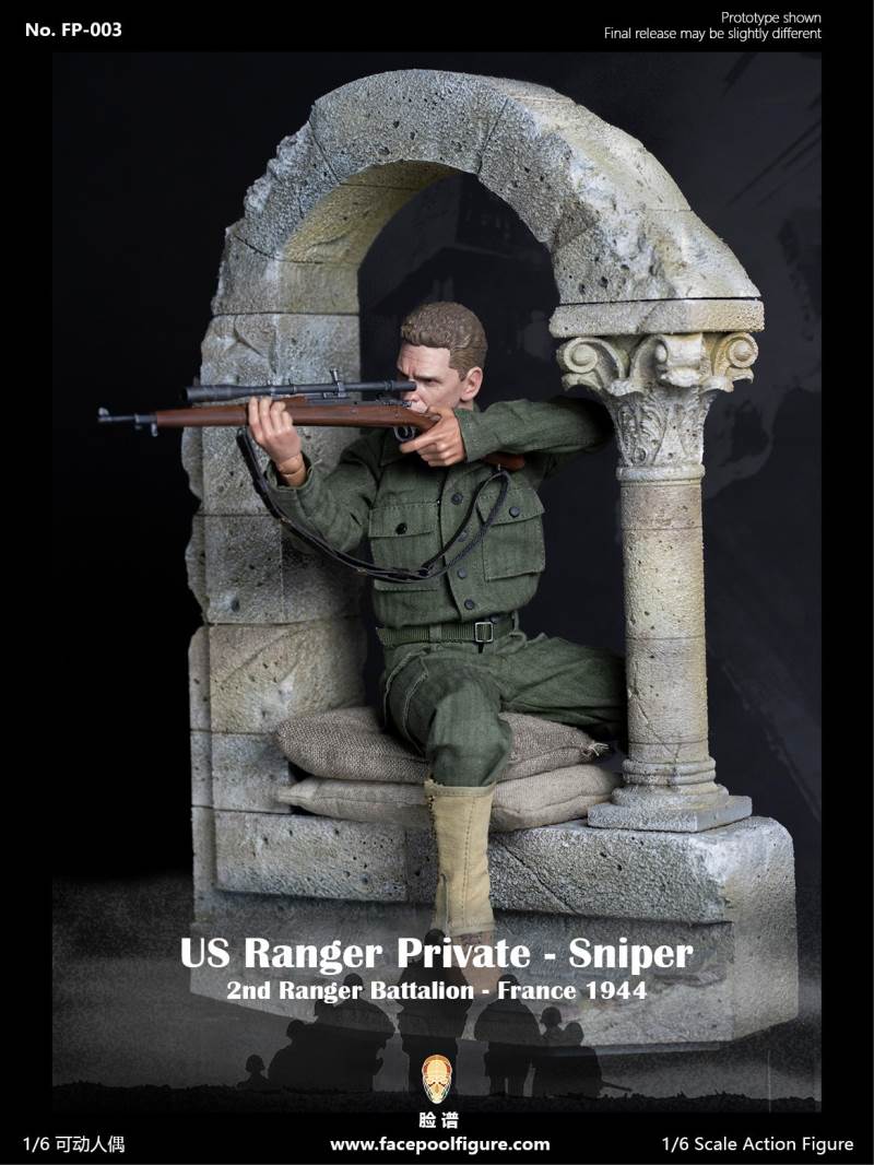 1/6 World War II US Army Ranger Sniper-French 1944