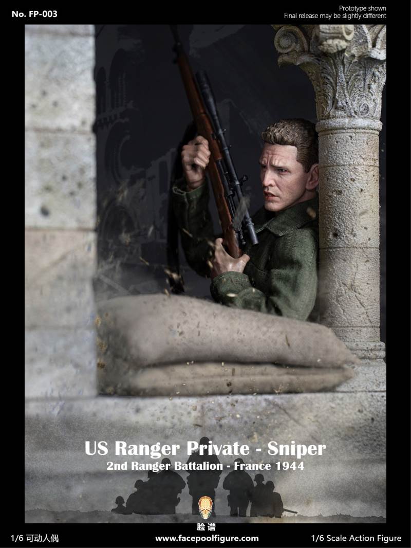 1/6 World War II US Army Ranger Sniper-French 1944