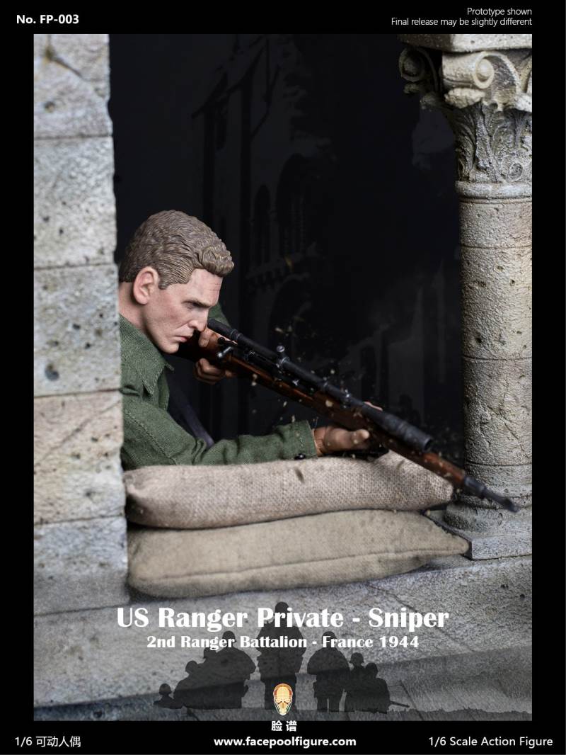 1/6 World War II US Army Ranger Sniper-French 1944