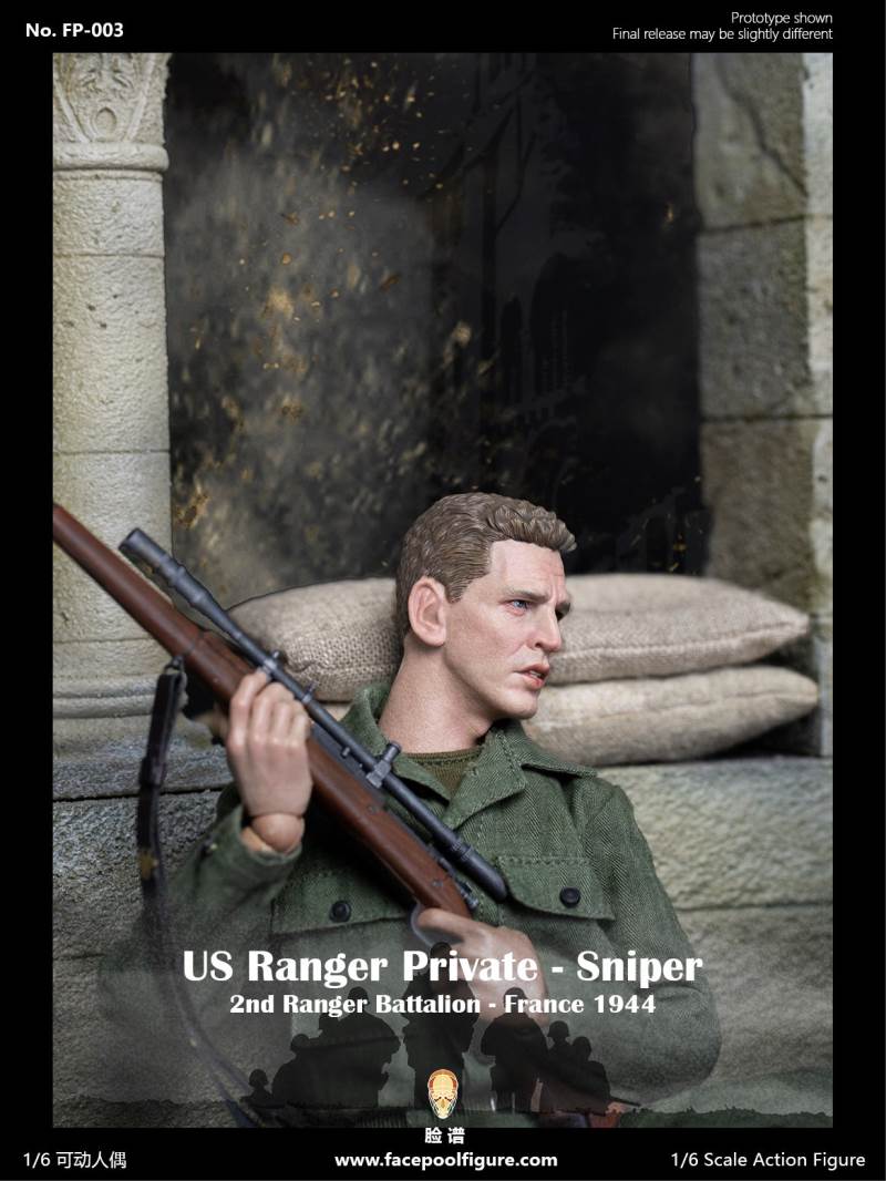 1/6 World War II US Army Ranger Sniper-French 1944