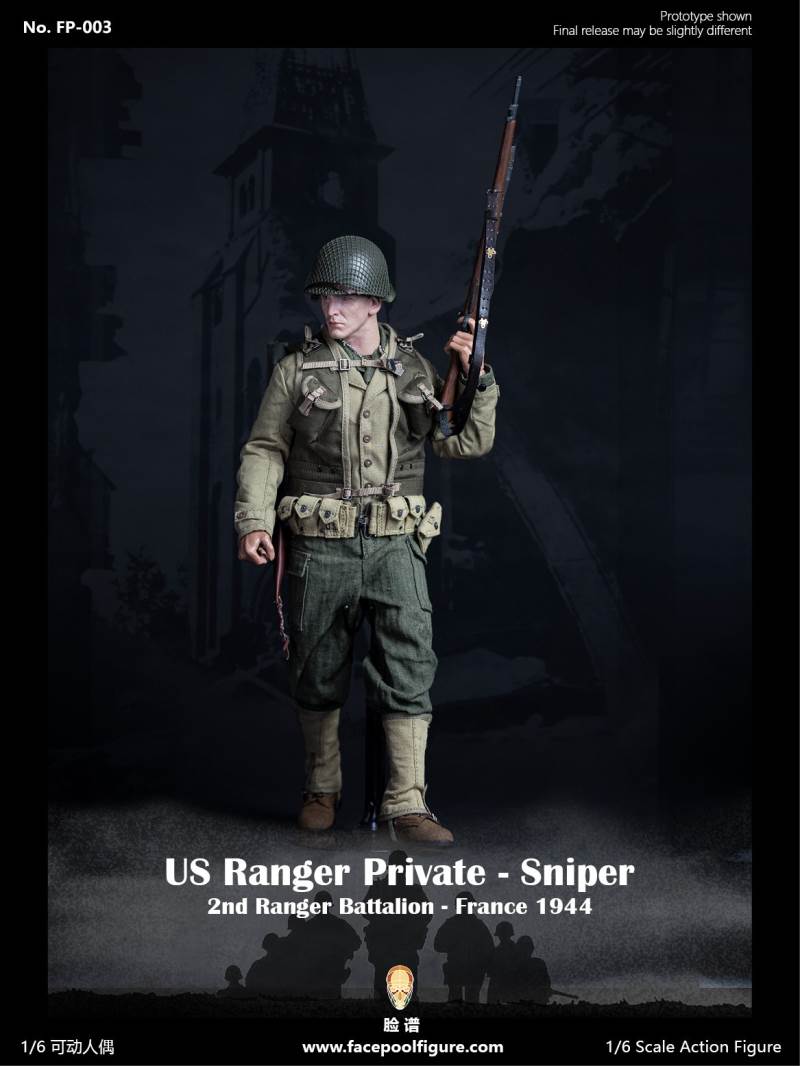 1/6 World War II US Army Ranger Sniper-French 1944