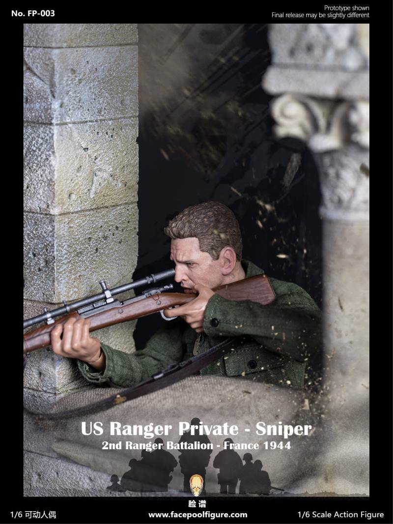1/6 World War II US Army Ranger Sniper-French 1944