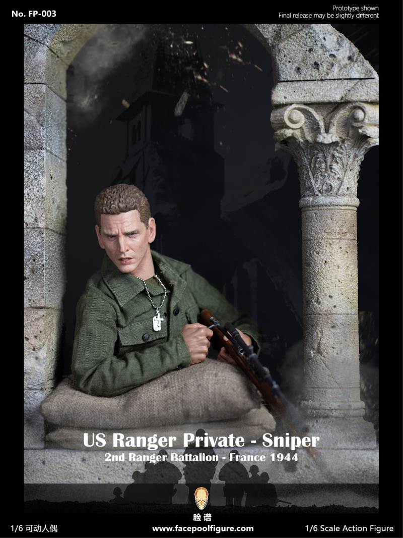 1/6 World War II US Army Ranger Sniper-French 1944