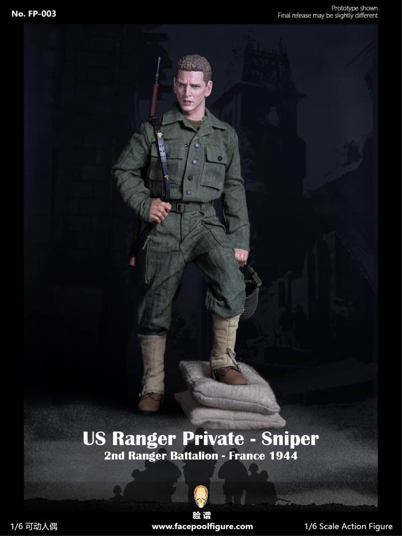 1/6 World War II US Army Ranger Sniper-French 1944