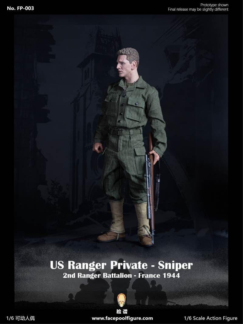 1/6 World War II US Army Ranger Sniper-French 1944