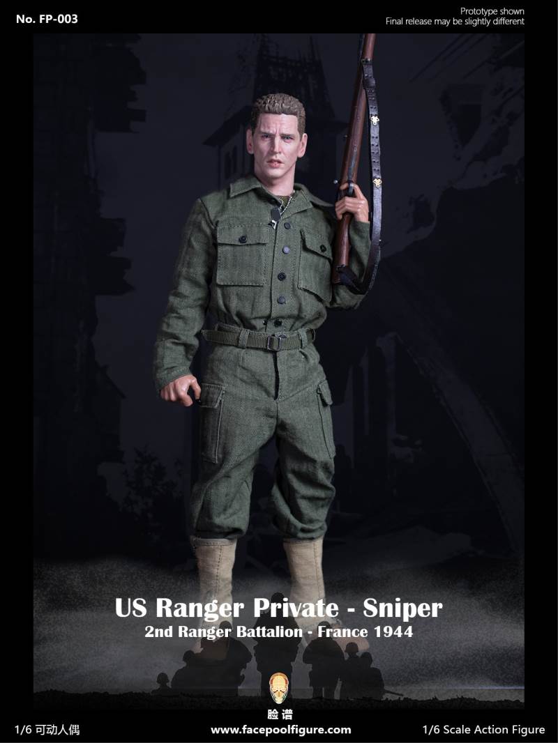 1/6 World War II US Army Ranger Sniper-French 1944