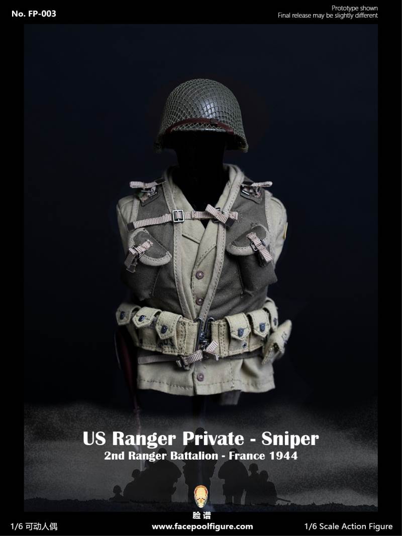 1/6 World War II US Army Ranger Sniper-French 1944