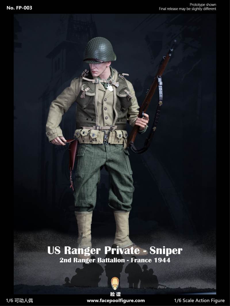 1/6 World War II US Army Ranger Sniper-French 1944