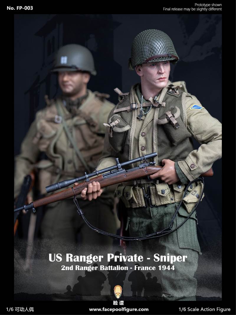 1/6 World War II US Army Ranger Sniper-French 1944