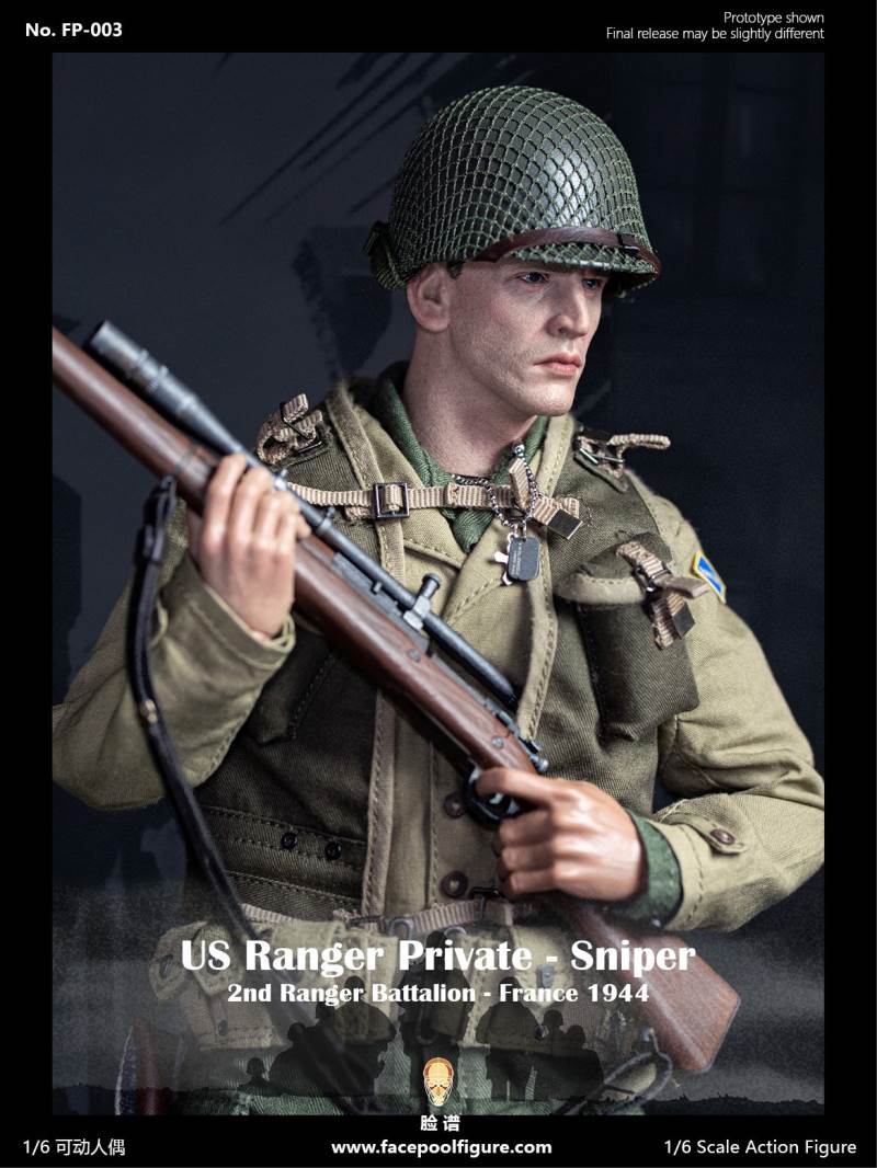 1/6 World War II US Army Ranger Sniper-French 1944