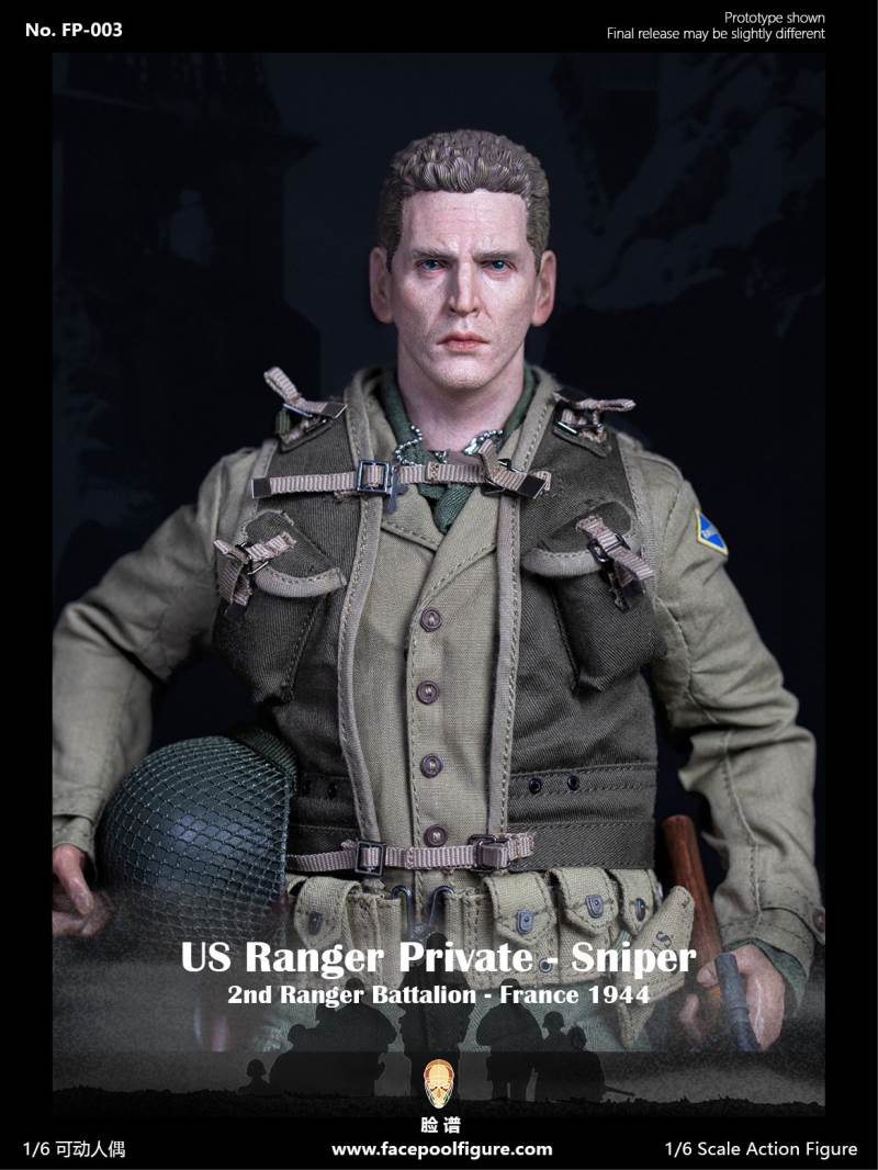 1/6 World War II US Army Ranger Sniper-French 1944