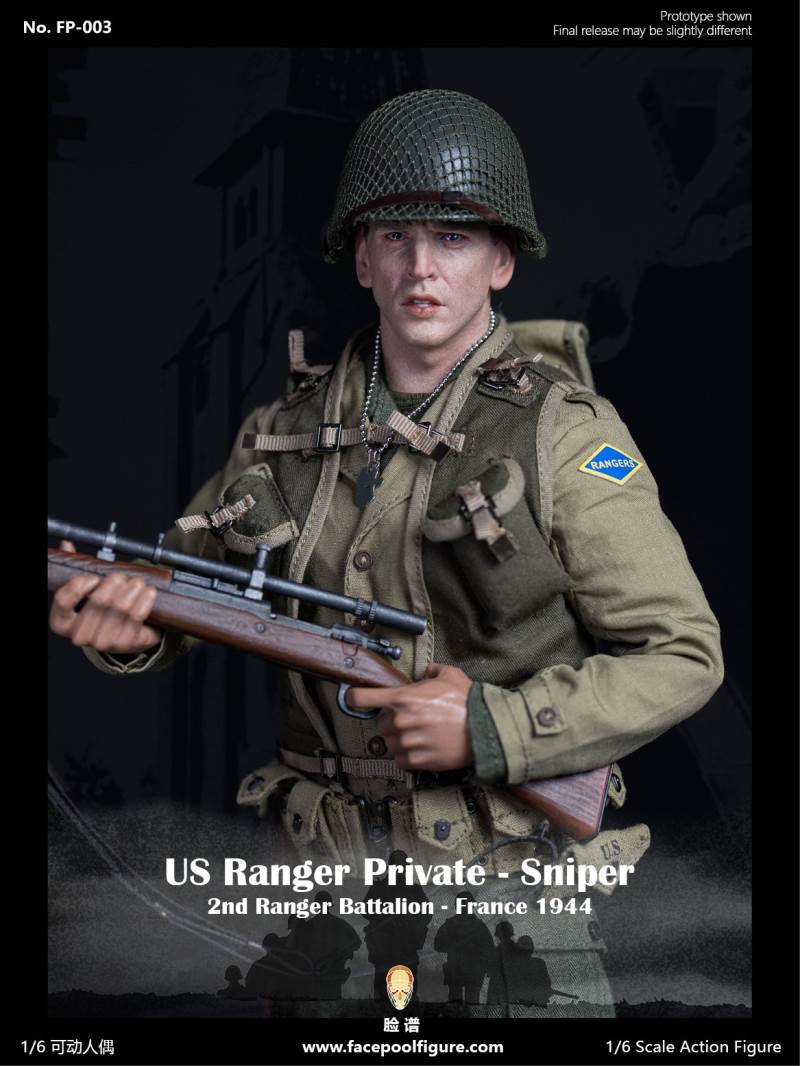 1/6 World War II US Army Ranger Sniper-French 1944