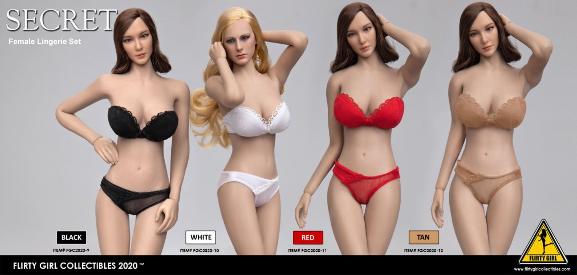 1/6 Strapless Bra Set 2020 (4 colors)