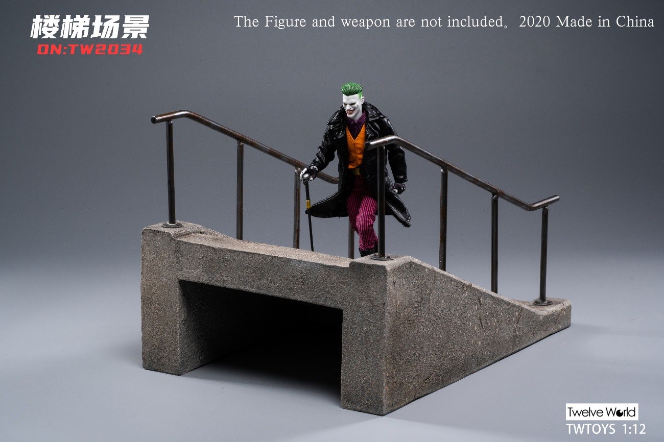 1/12 cement staircase scene