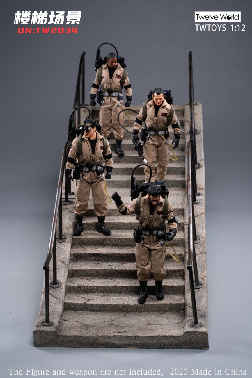 1/12 cement staircase scene