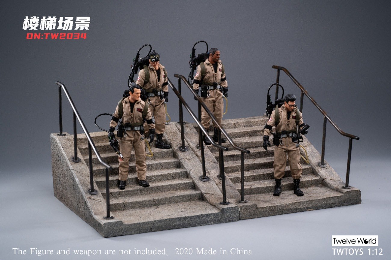 1/12 cement staircase scene