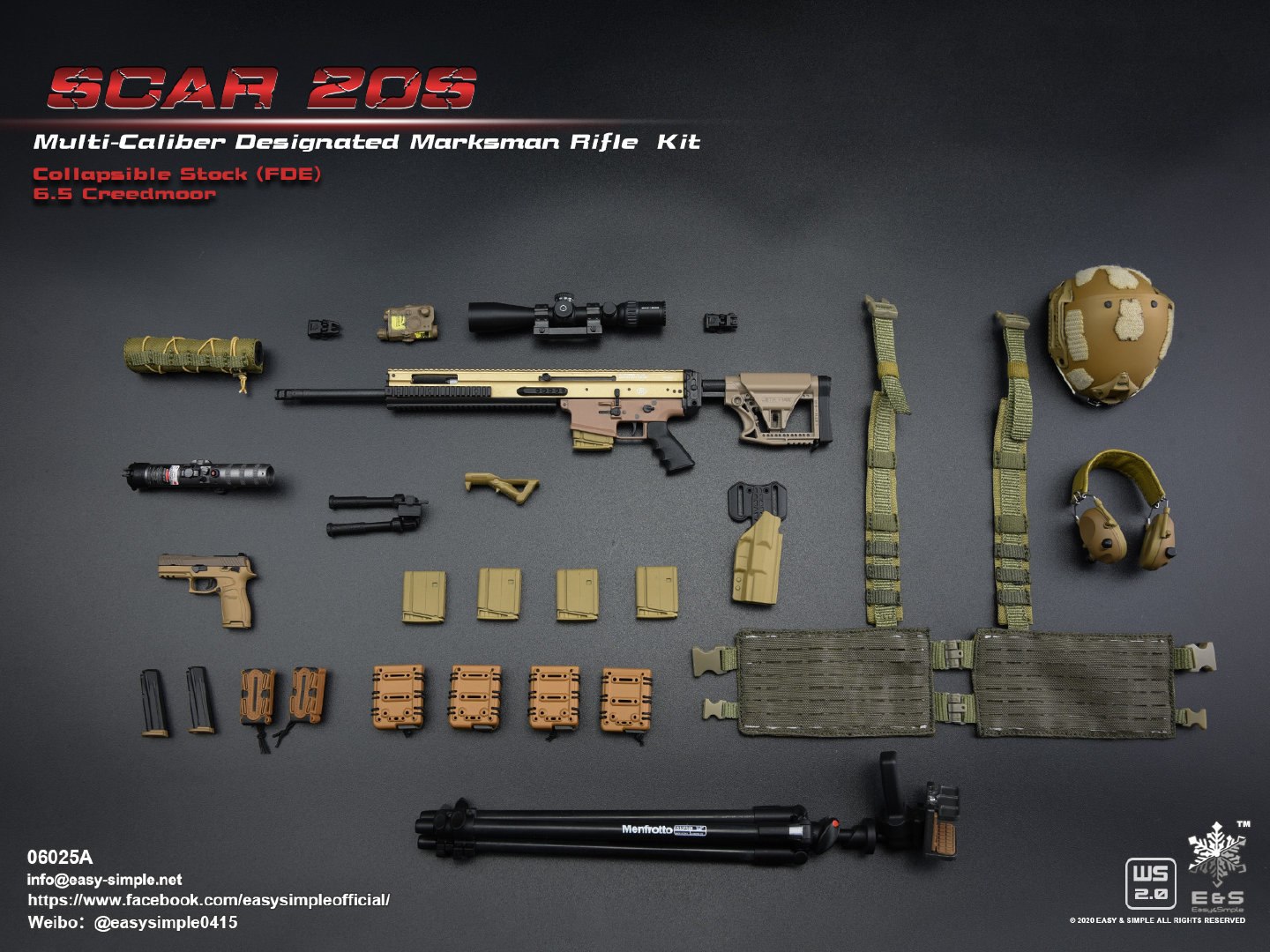 1/6 SCAR 20S series weapon
