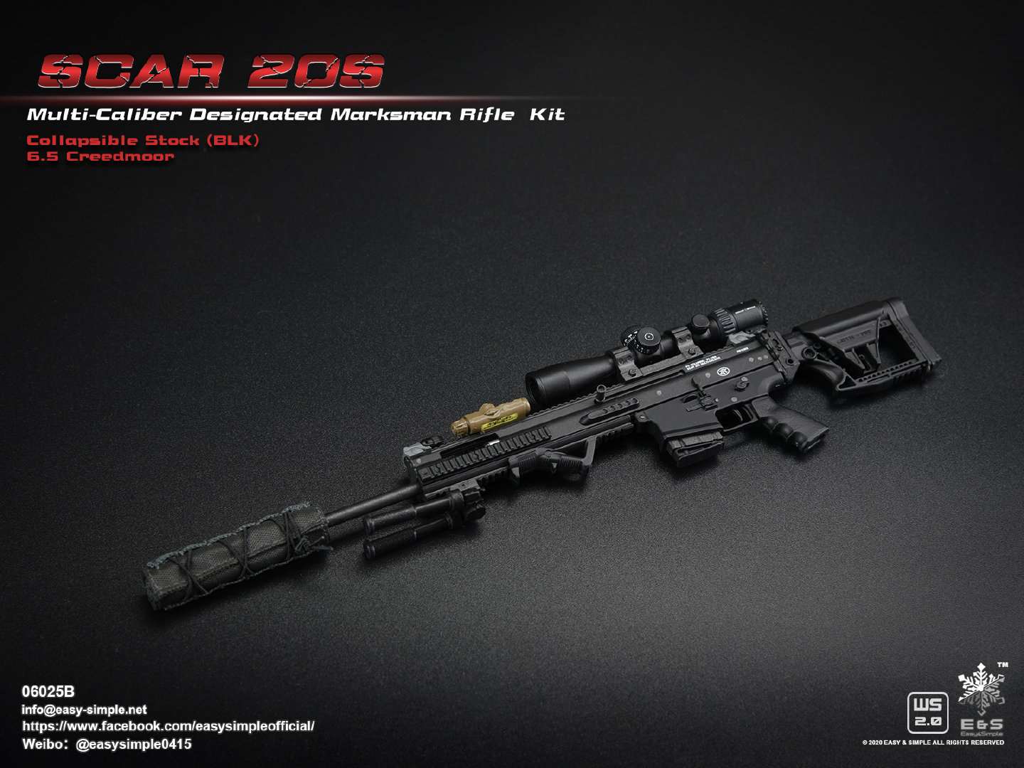 1/6 SCAR 20S series weapon