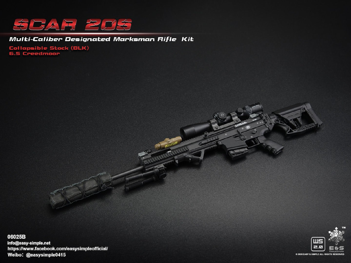 1/6 SCAR 20S series weapon