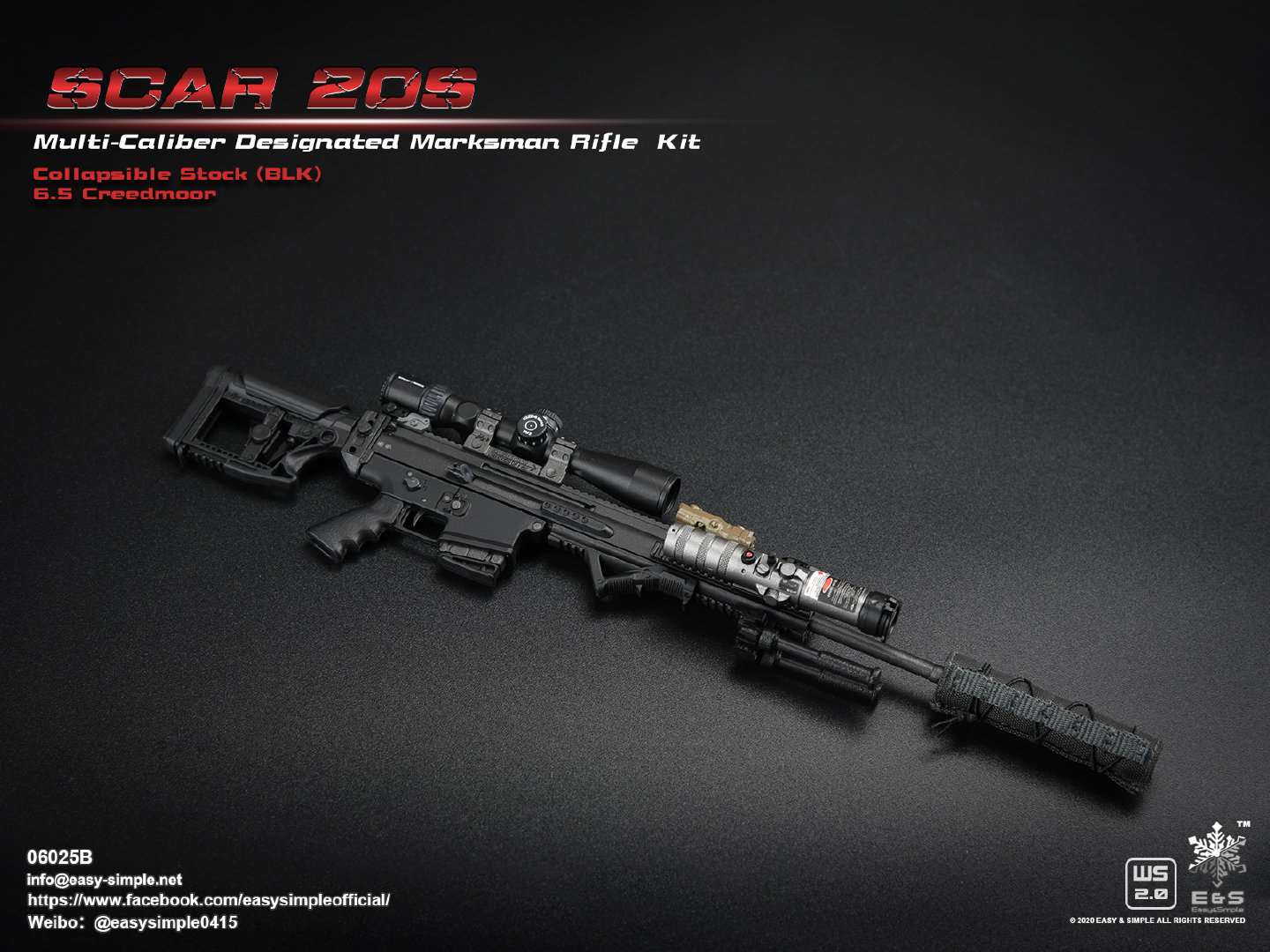 1/6 SCAR 20S series weapon