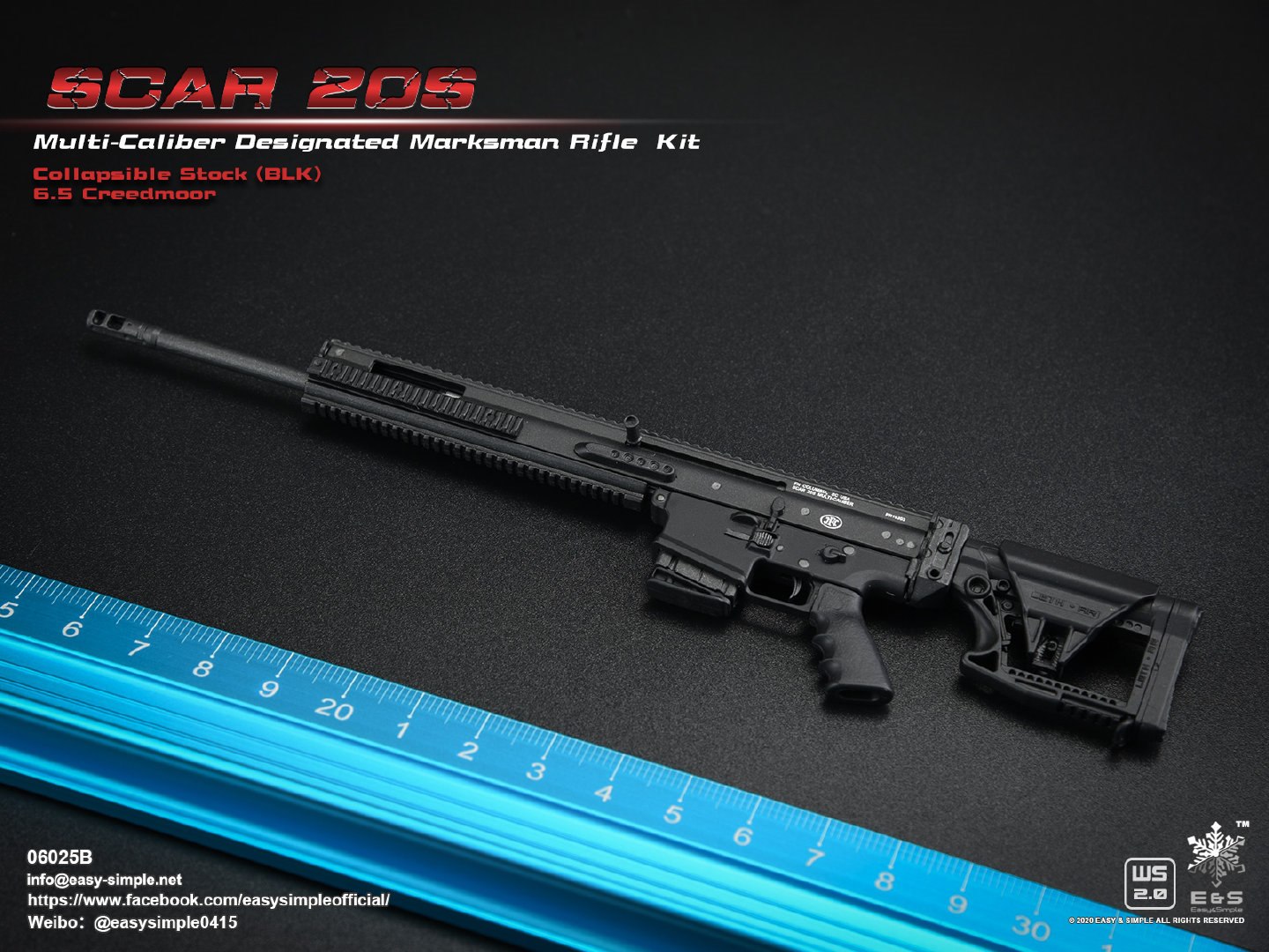 1/6 SCAR 20S series weapon