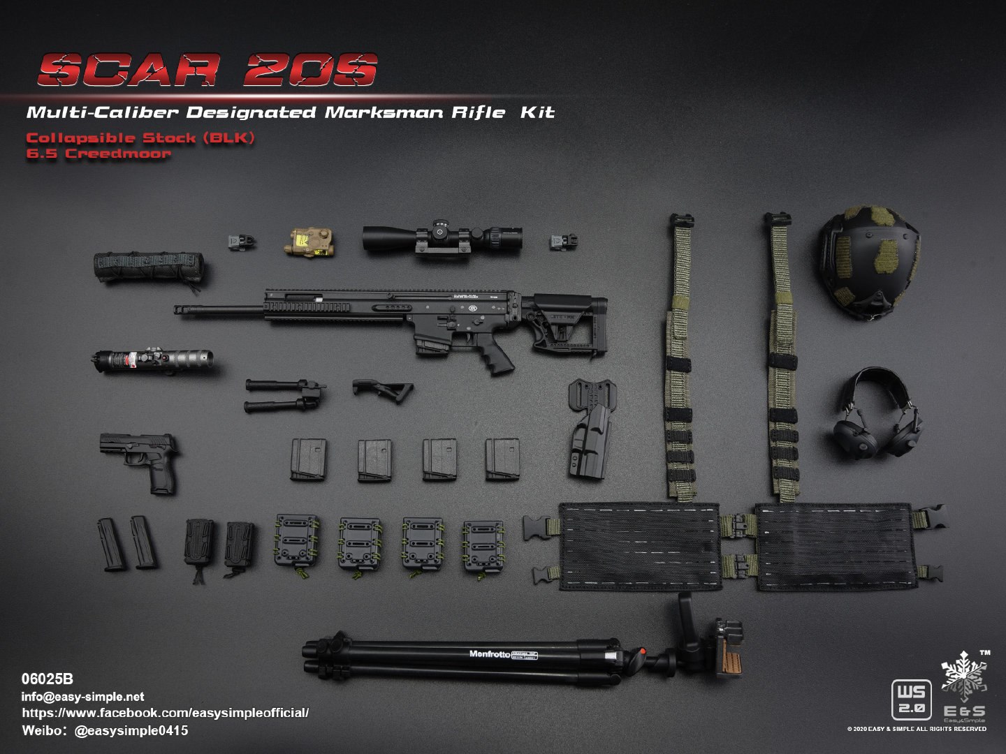 1/6 SCAR 20S series weapon