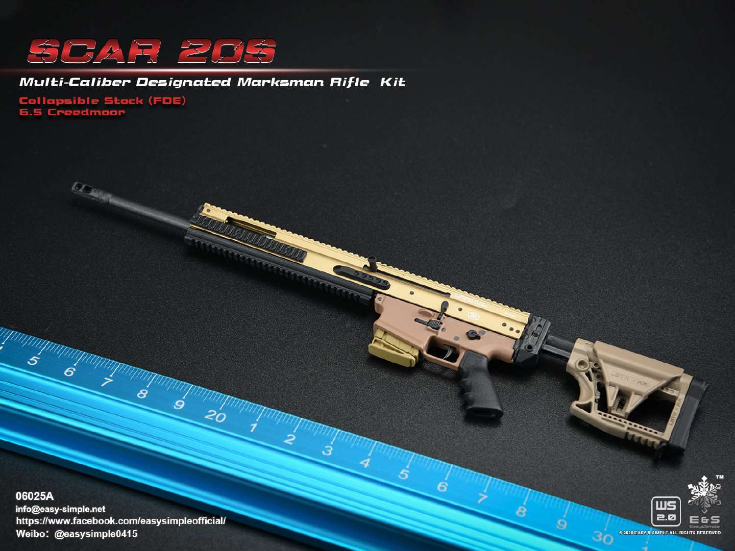 1/6 SCAR 20S series weapon