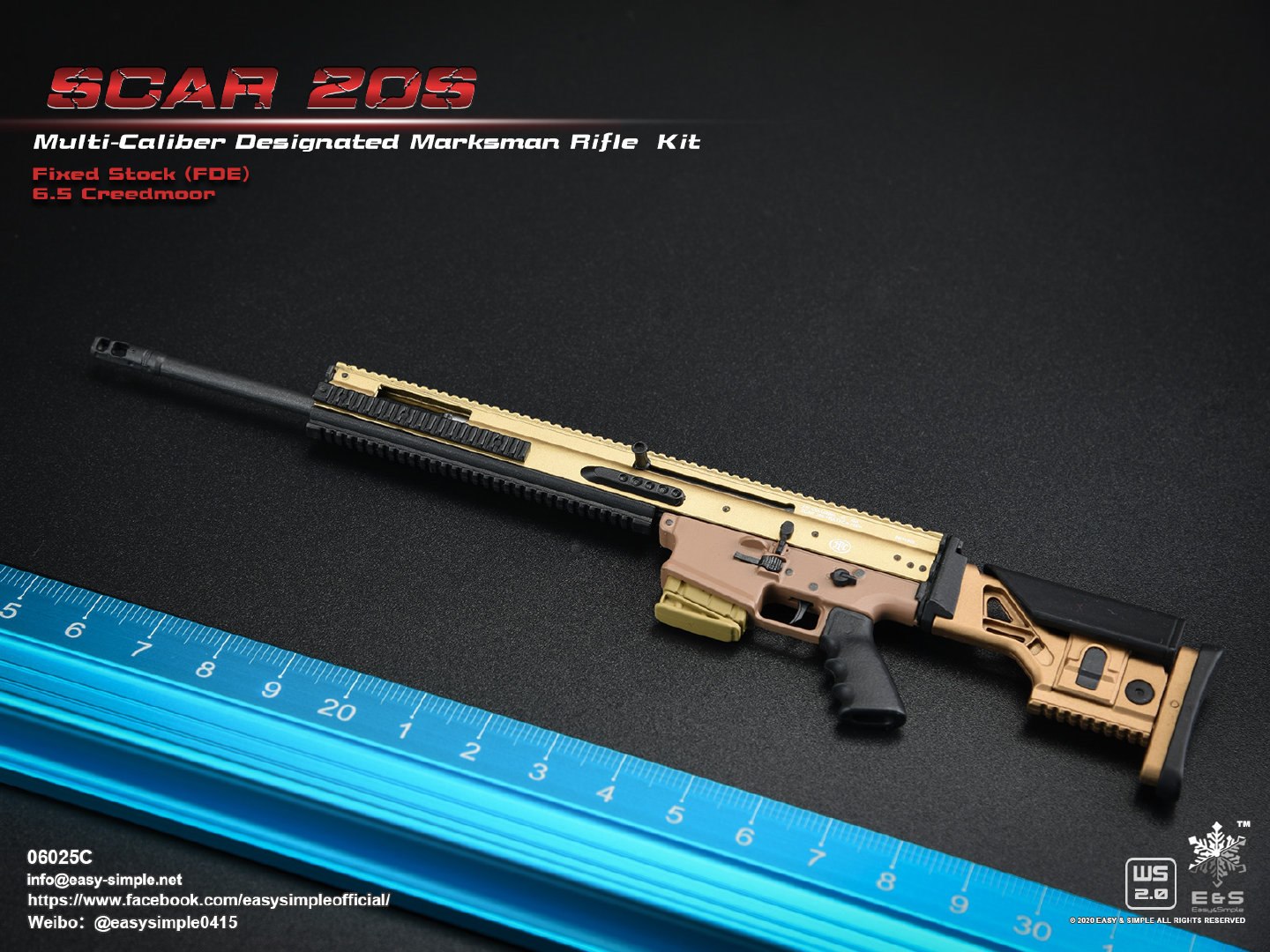 1/6 SCAR 20S series weapon