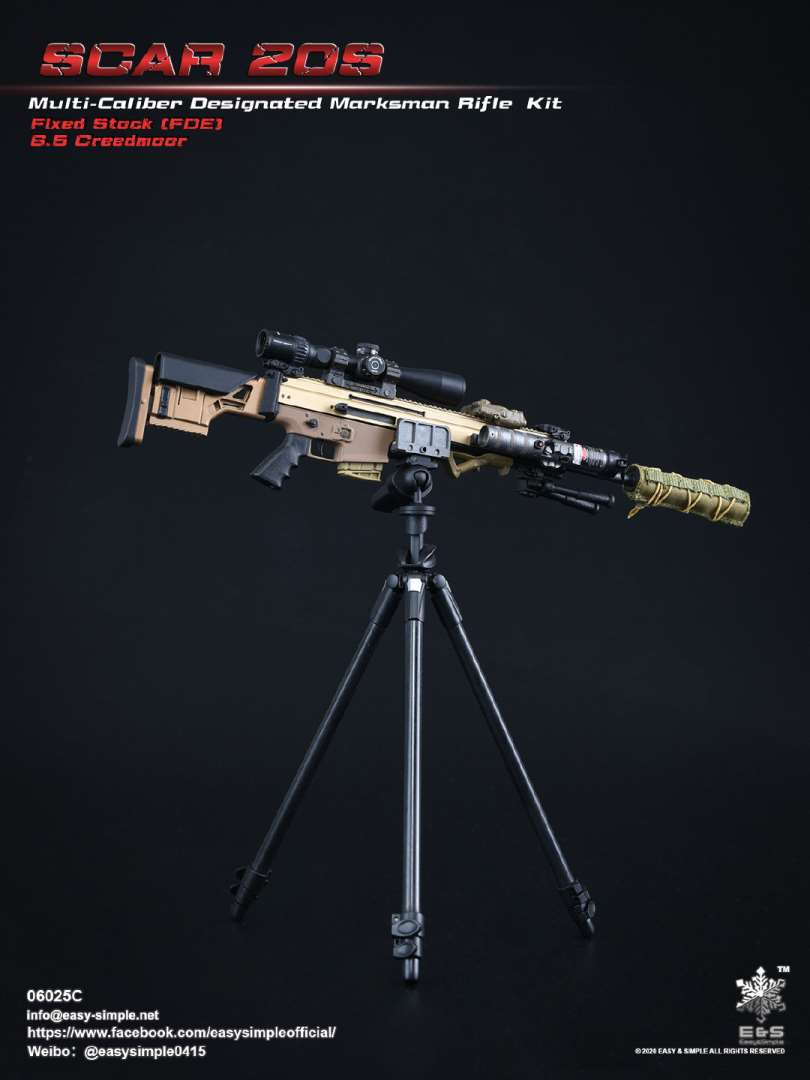 1/6 SCAR 20S series weapon