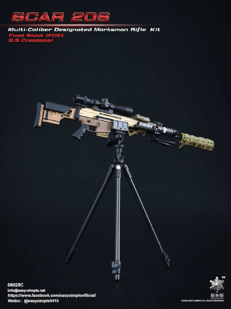 1/6 SCAR 20S series weapon