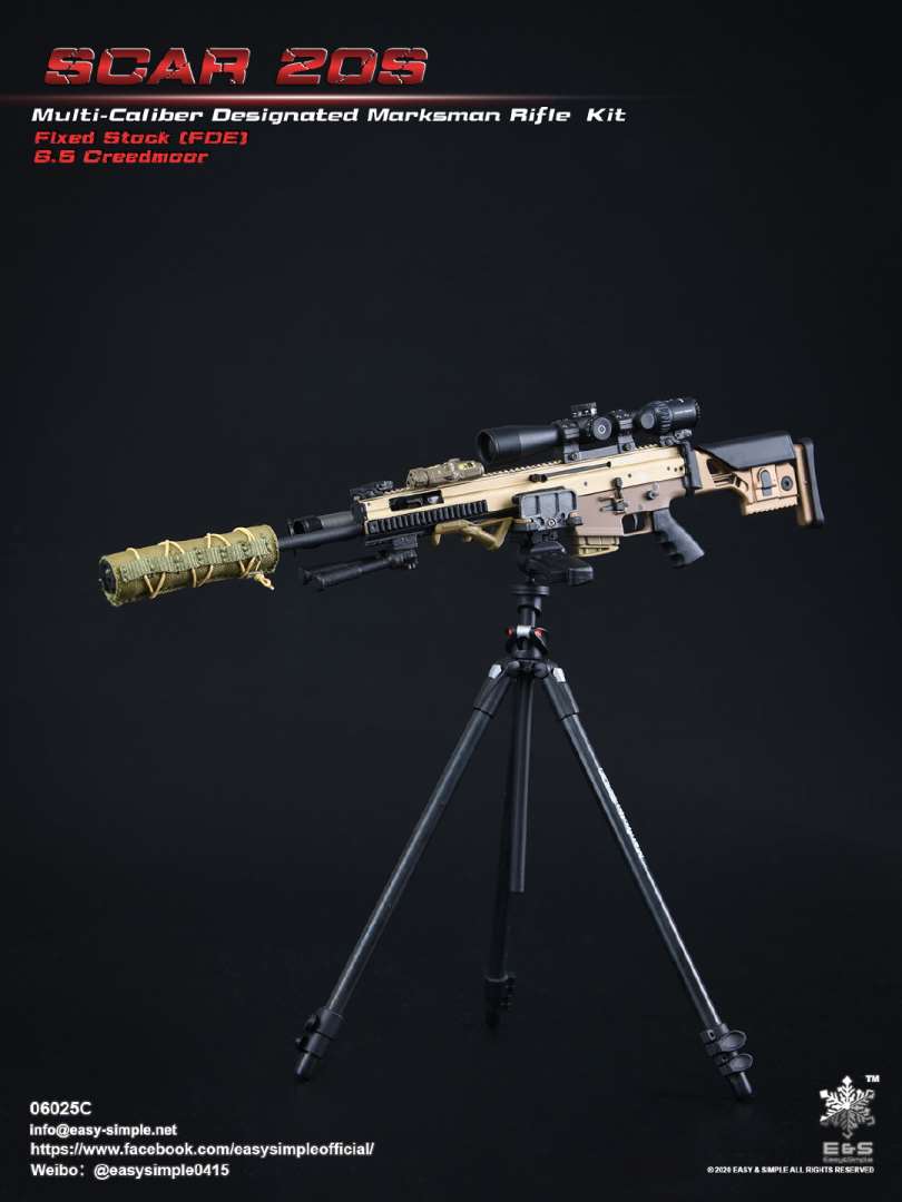 1/6 SCAR 20S series weapon