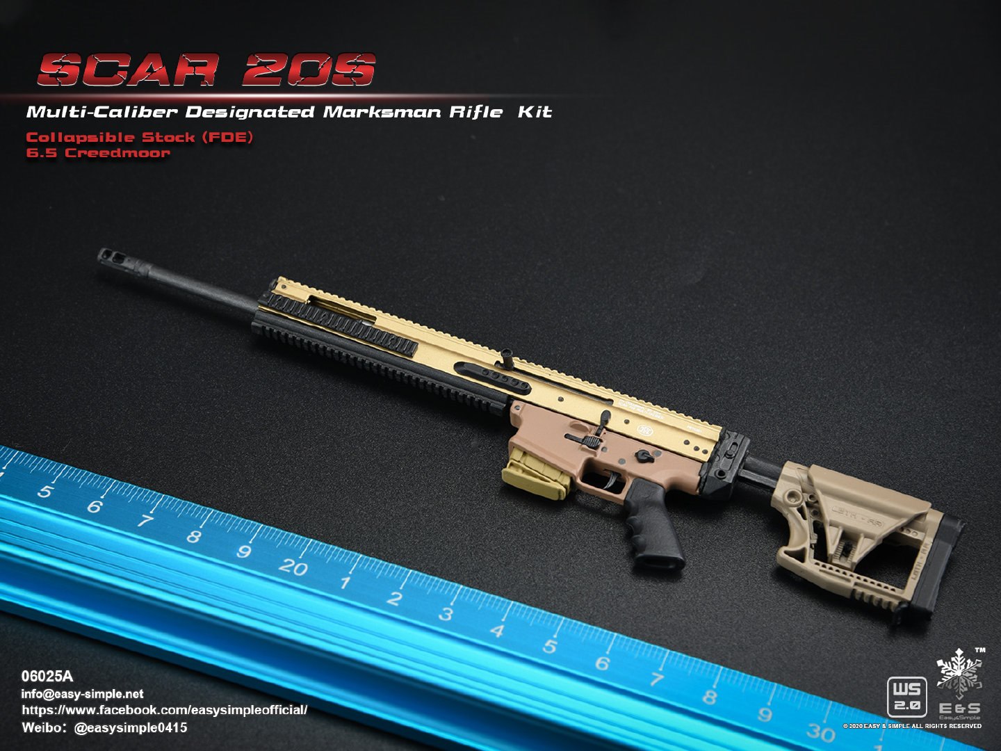 1/6 SCAR 20S series weapon
